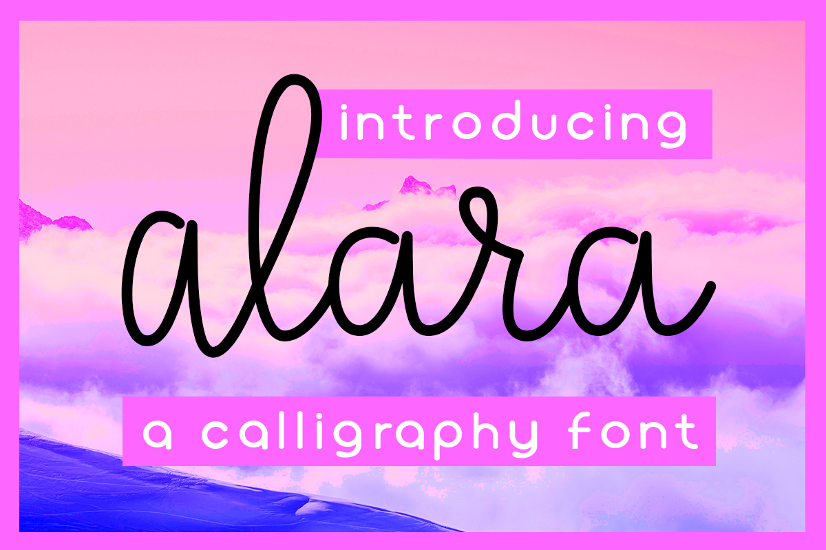 Alara: The Modern Script Font for Elegant Design