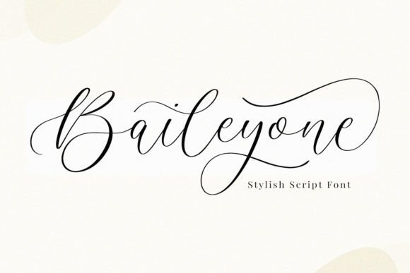 Baileyone: A Dazzling Script Font for Modern Design