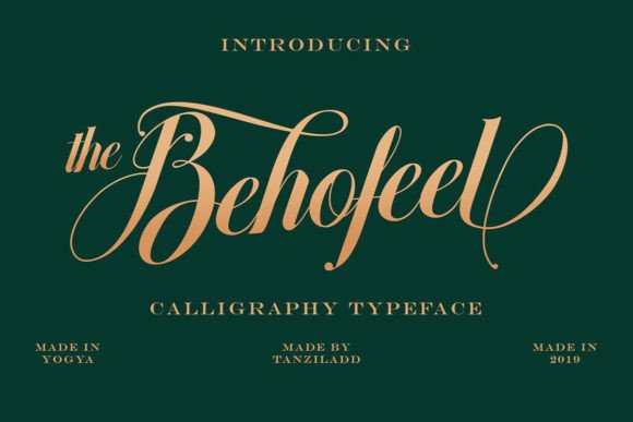 Behofeel: A Script Font for Elegant Branding