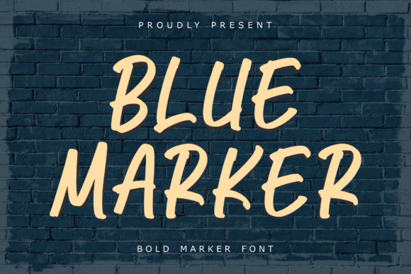 Blue Marker: A Bold Font for Modern Design Projects