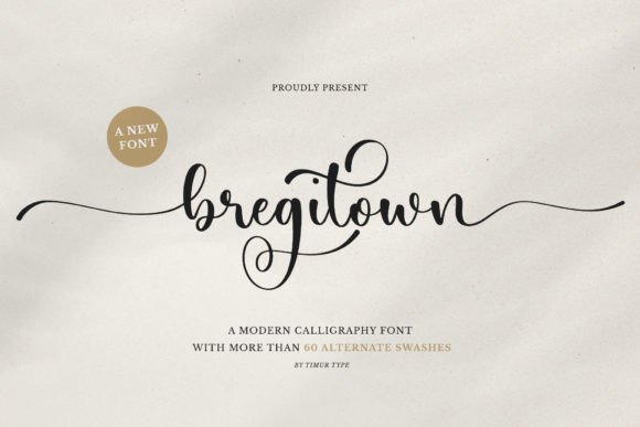 Bregitwon: Modern Script for Elegant Design