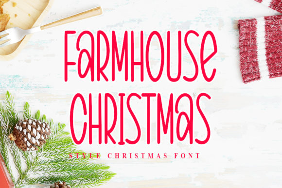Farmhouse Christmas: The Script Font That Brings Cozy Charm to Designs