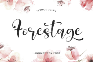 Forestage: Elevating Design with Handmade Script Typography
