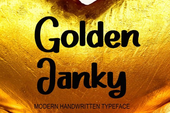 Golden Janky: Elevating Modern Design with Handcrafted Script