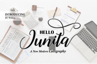 Hello Junita: Elegant Script for Modern Design