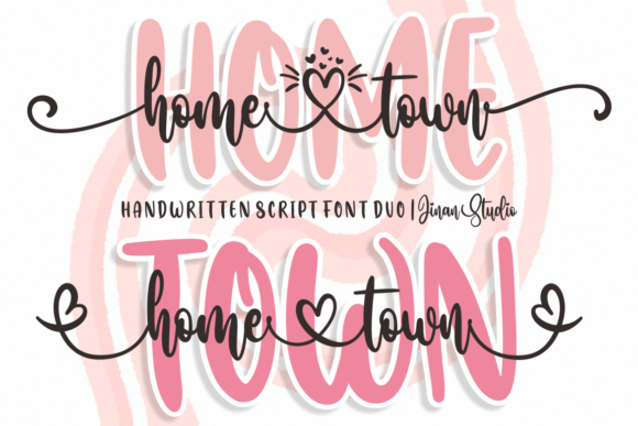 Home Town Duo: A Stylish Script & Sans Serif Font Pair