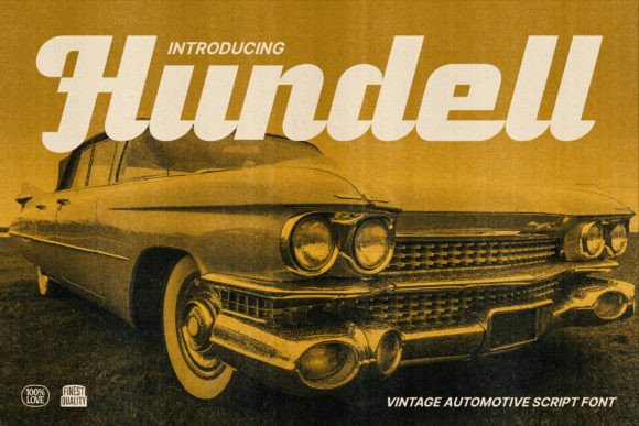 Hundell: Vintage Emblem Typography for Modern Design