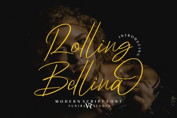 Rolling Bellina: Elevate Your Design with Romantic Typography