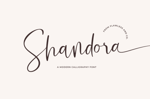 Shandora: A Sweet Script for Modern Design