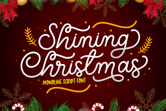 Shining Christmas: Elevate Your Designs with Elegant Typography