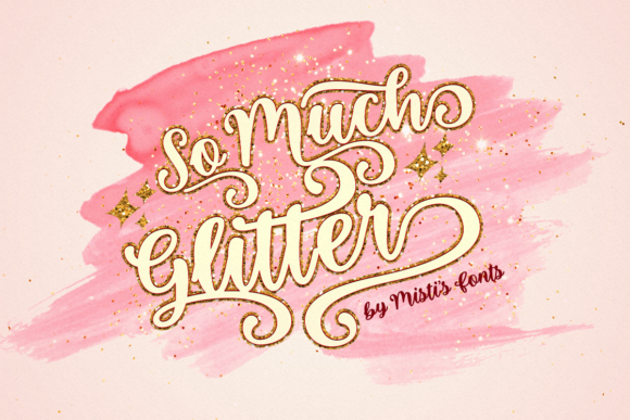 So Much Glitter: Elevating Design with a Bold, Bouncy Script