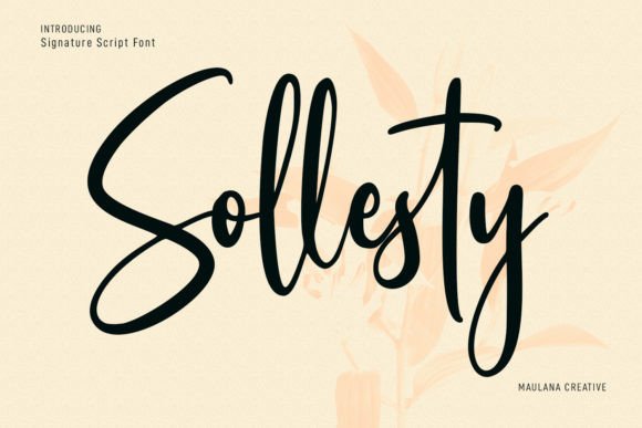 Solesty: Elevating Your Visual Design with Modern Script Typography