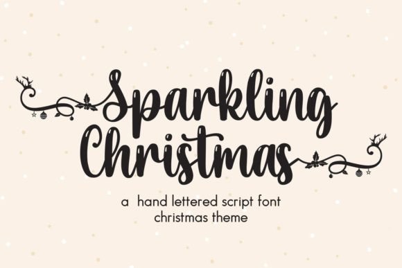 Sparkling Christmas: A Script Font for Festive Design Projects