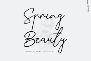 Spring Beauty: Elevate Your Creative Projects with This Script Font