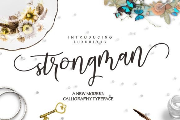 Strongman Script: Elevating Modern Design with Elegant Calligraphy