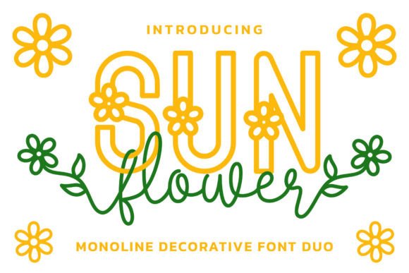 Sun Flower Duo: A Font for Radiant Design