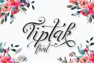 Tiptak: Elevating Designs with Romantic Script Typography