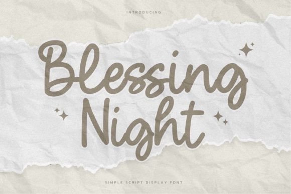 Unlock Dynamic Typography with the Blessing Night Font